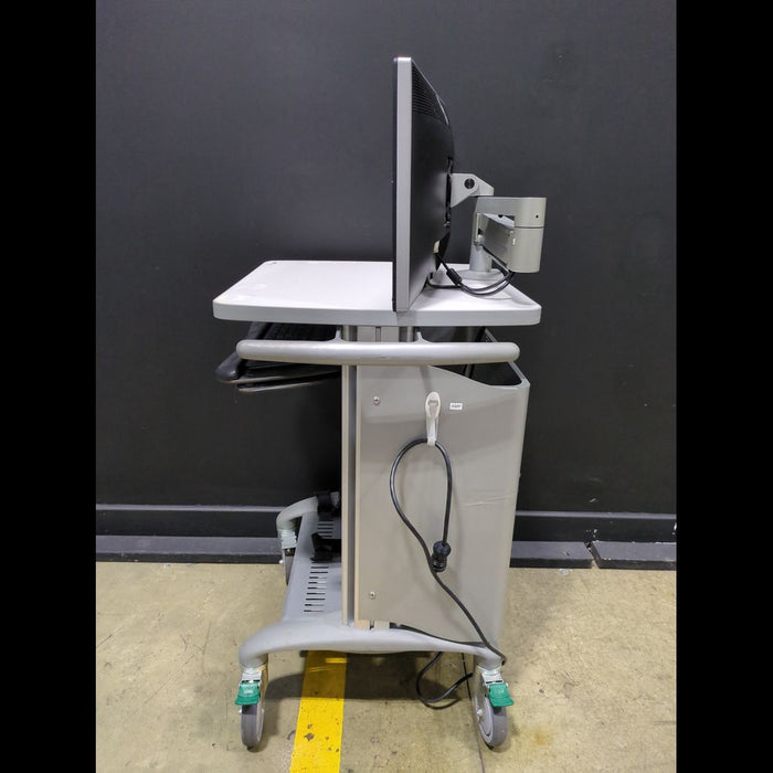 Medical Computer Workstation Cart with Dell Monitor & Keyboard - used medical equipment - image 3