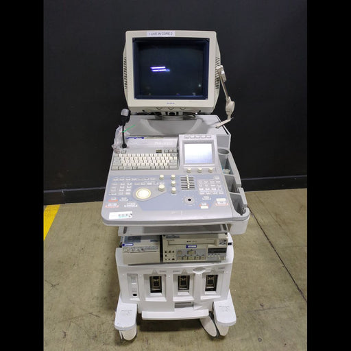 Aloka SSD-5000 Ultrasound System With CRT Monitor, No Probes - used medical equipment - image 1