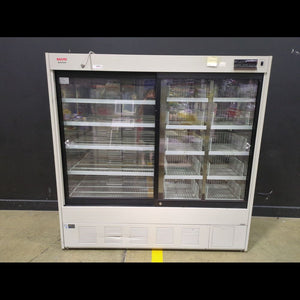 Sanyo MPR-1013R Sliding Glass Door Lab Refrigerator With Wire Shelves
