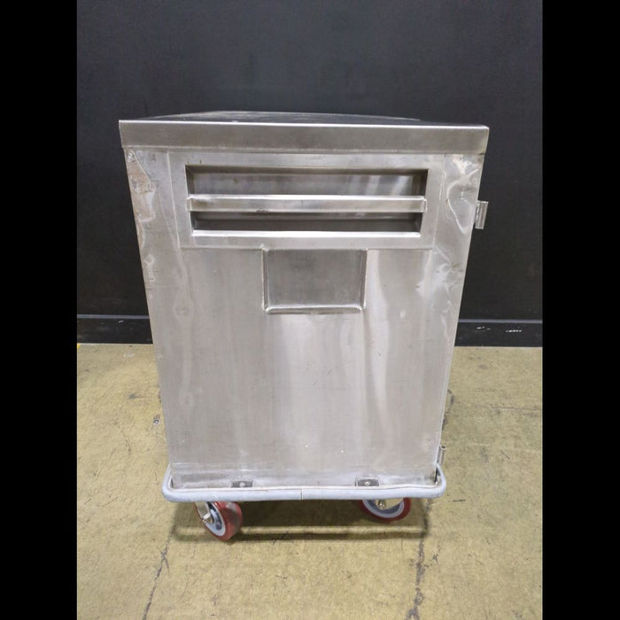 Stainless Steel Enclosed Cabinet Cart with Sliding Doors - used medical equipment - image 3