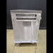 Stainless Steel Enclosed Cabinet Cart with Sliding Doors - used medical equipment - image 3