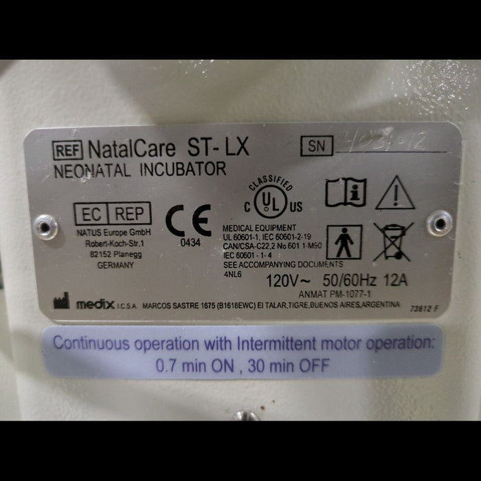Natus NATALCARE ST-LX Infant Incubators - used medical equipment - image 6