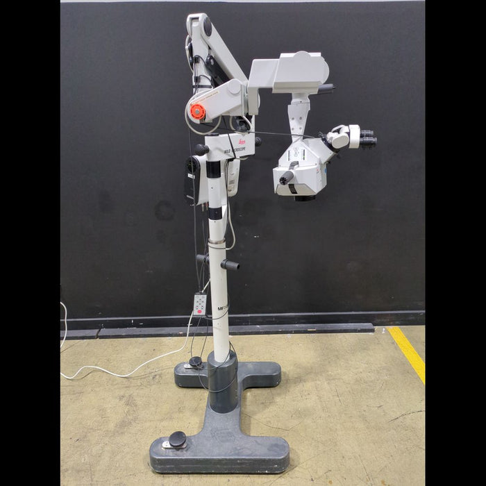 Leica Wild M680 Surgical Microscope On Floor Stand With Dual Binoculars & Control Box - used medical equipment - image 1