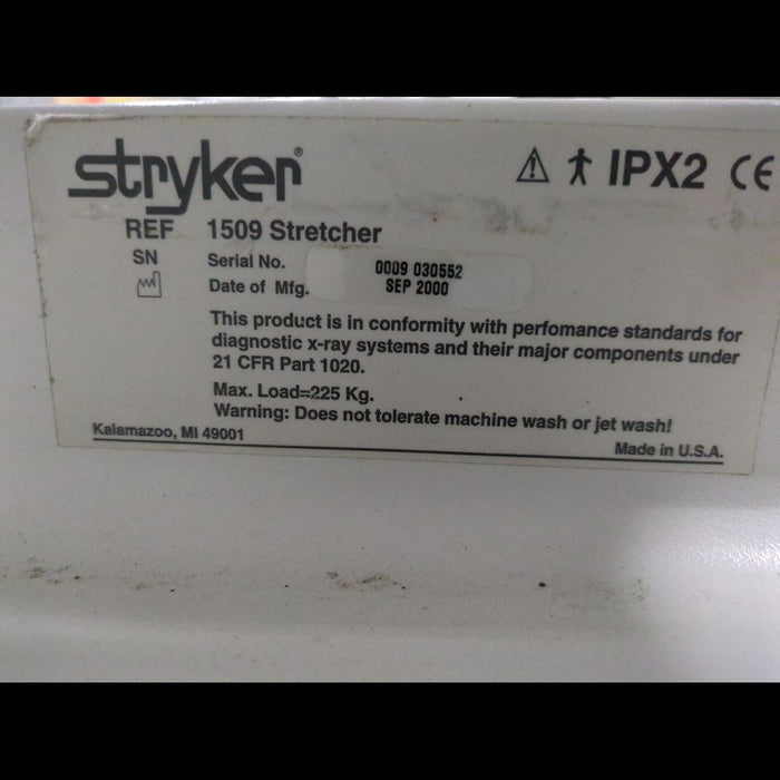 Stryker 1509 Stretcher With Side Rails, No Mattress - used medical equipment - image 5