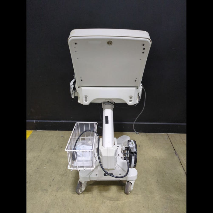 Levitator Computer Workstation Cart With Hp Monitor, Keyboard & Basket - used medical equipment - image 3