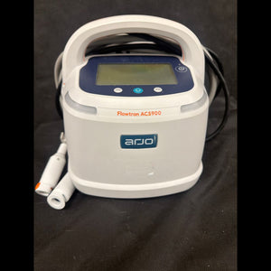 ARJO HUNTLEIGH FLOWTRON ACS900 DVT COMPRESSION PUMP W/ TUBING, BED HOOK & POWER CORD