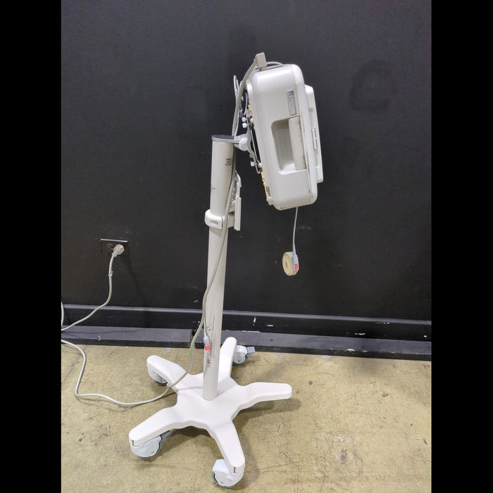 Philips Avalon FM30 Fetal Monitor on Rolling Stand - Cracked Display - used medical equipment - image 2