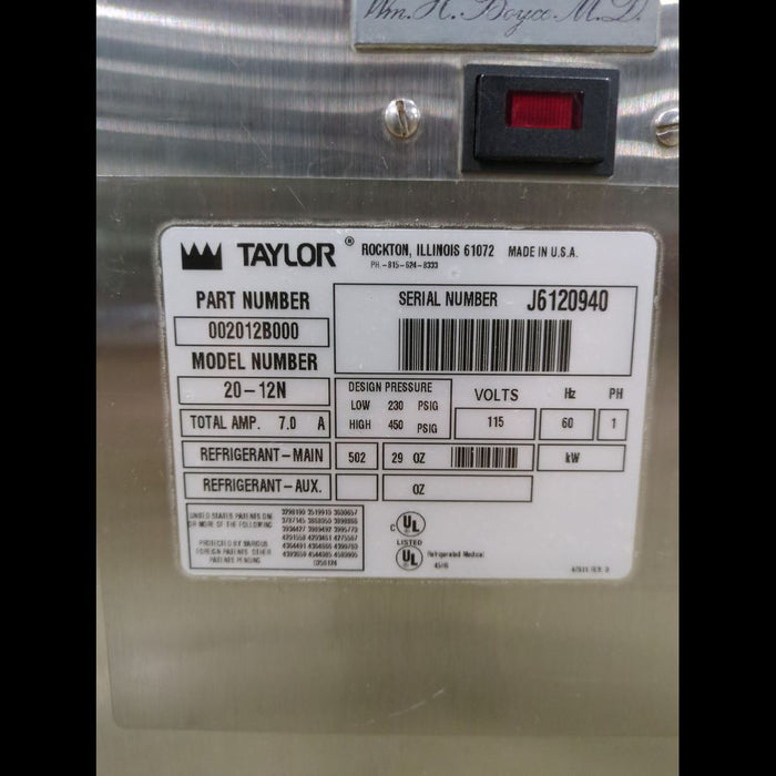 Taylor 20-12N Surgical Slush Machine on Casters - used medical equipment - image 5