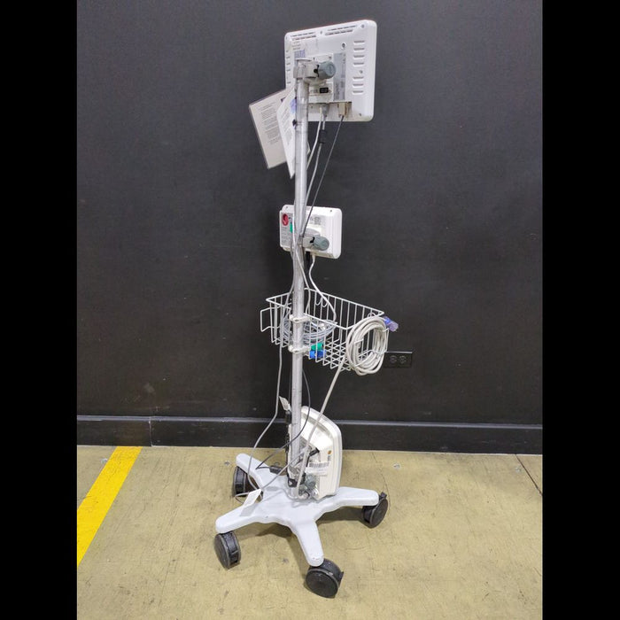 Edwards Lifesciences EV1000 Patient Monitor with Pump Unit & Databox on Rolling Stand - used medical equipment - image 3