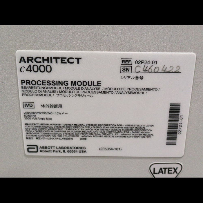 Abbott ARCHITECT c4000 Clinical Chemistry Analyzer with Monitor Arm & Keyboard Tray - used medical equipment - image 6