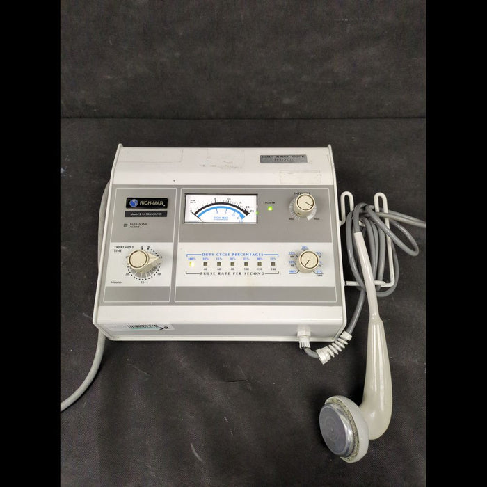 Rich-Mar X Ultrasound Therapy Unit With Two Applicator Heads & Cords - used medical equipment - image 1