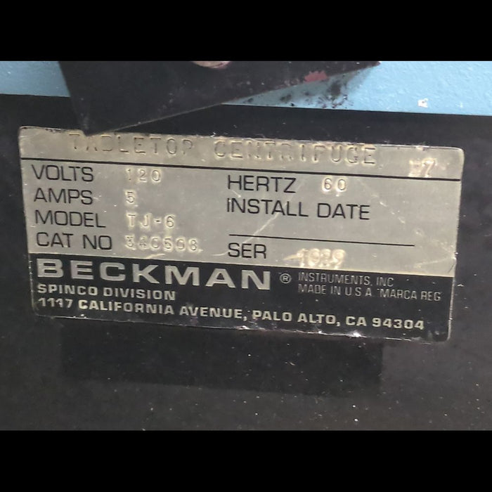 Beckman Coulter TJ-6 Tabletop Centrifuge - used medical equipment - image 4