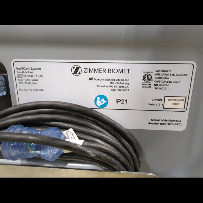Zimmer INTELLICART Suction Pumps - used medical equipment - image 4