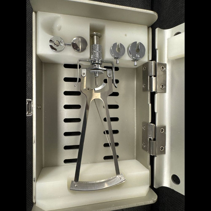 Karl Storz Ophthalmic Corneal Trephine / Punch Set With Sizing Dies & Case - used medical equipment - image 3
