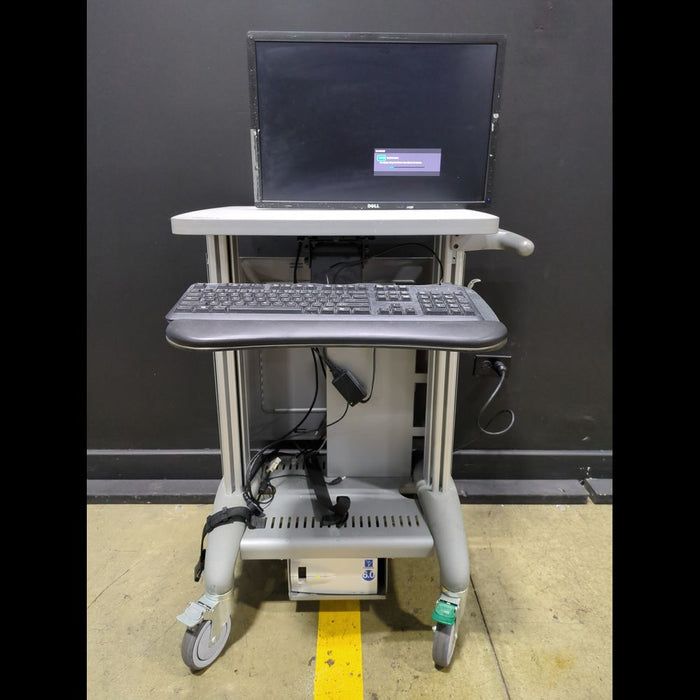 Medical Computer Workstation Cart with Dell Monitor & Keyboard - used medical equipment - image 2