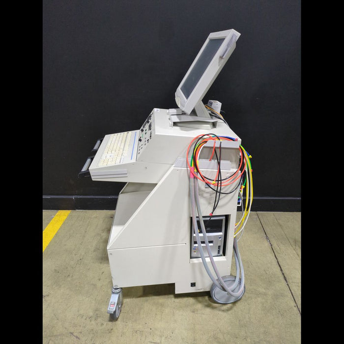 Parks Medical 2100 Vascular Flo-lab Vascular Doppler System On Rolling Cart With Keyboard & Probes - used medical equipment - image 2