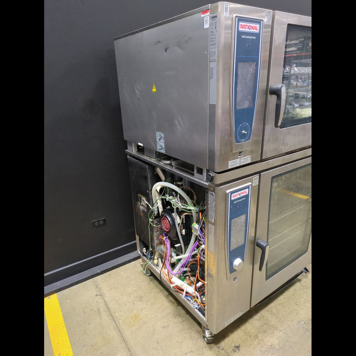 Rational Stacked Pair Of Combi Ovens On Casters - used medical equipment - image 3