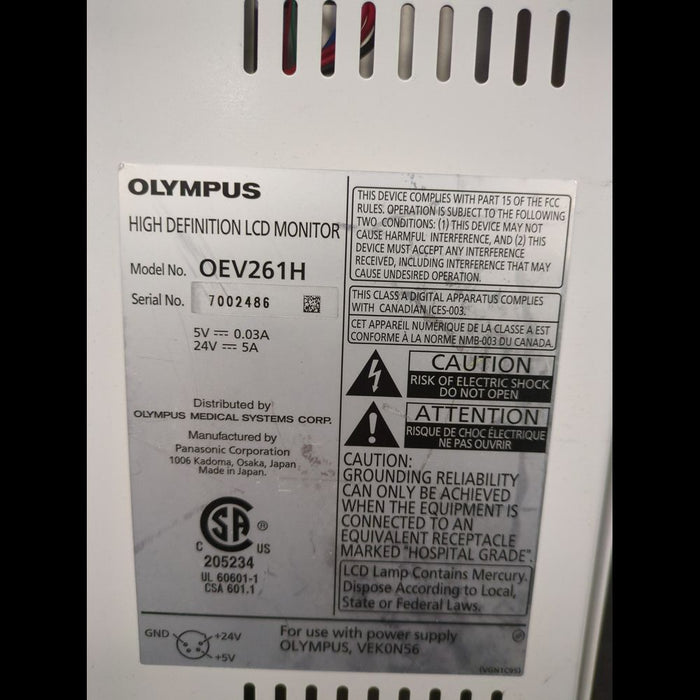 Olympus OEV-261H HD LCD Surgical Monitor - used medical equipment - image 3