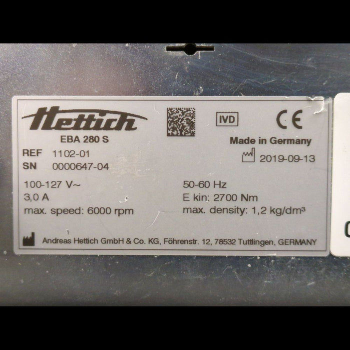 Hettich Eba 280 S Centrifuge - used medical equipment - image 5