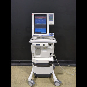 MEDTRONIC NELLCOR PURITAN BENNETT PB840 VENTILATOR W/ GUI DISPLAY ON ROLLING STAND