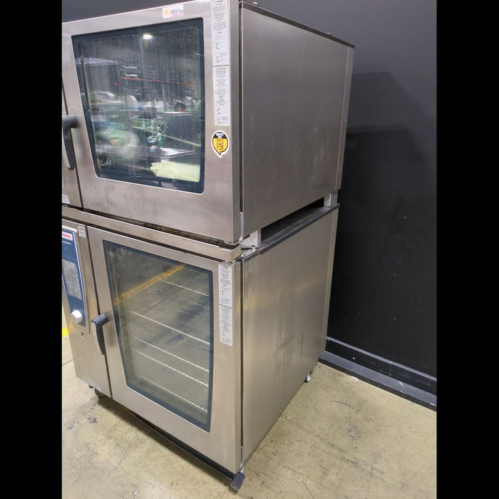 Rational Stacked Pair Of Combi Ovens On Casters - used medical equipment - image 2