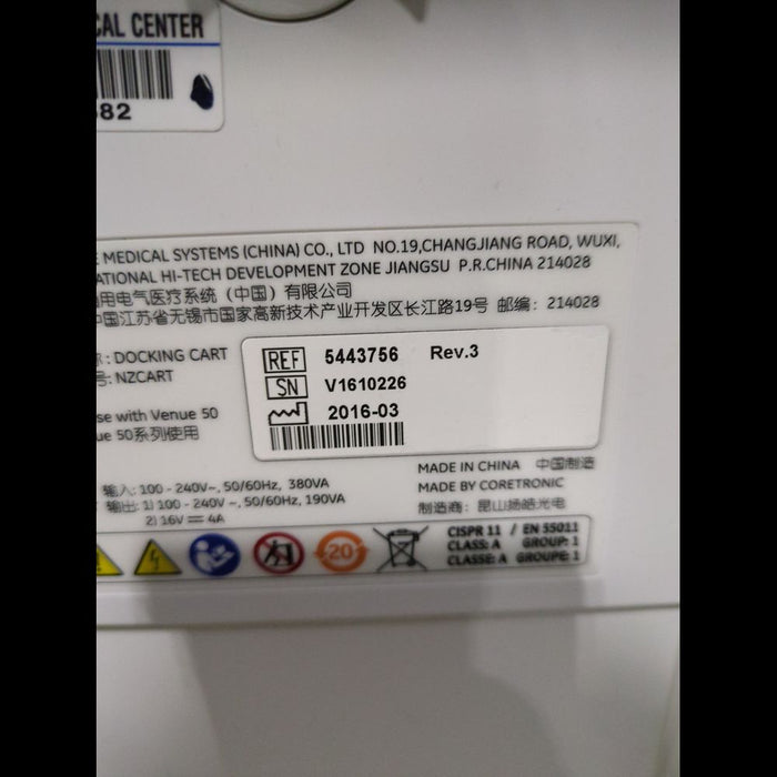 GE Venue 50 Ultrasound Tablet With Docking Cart & Sony Printer - used medical equipment - image 5