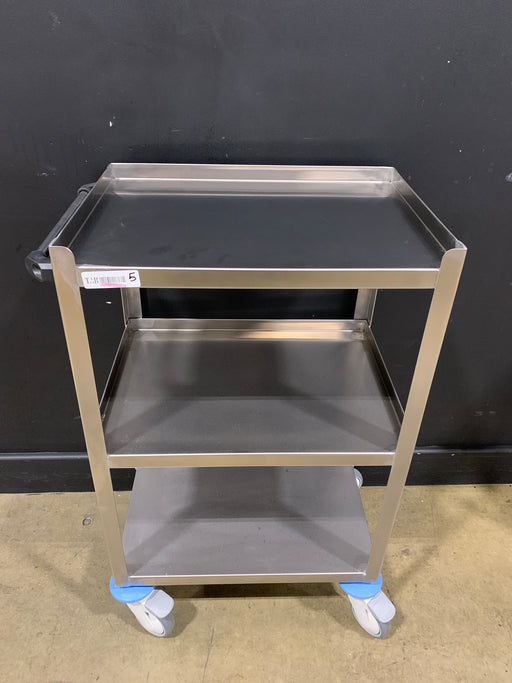 Stainless Steel Prep Stand Cart - used medical equipment - image 1