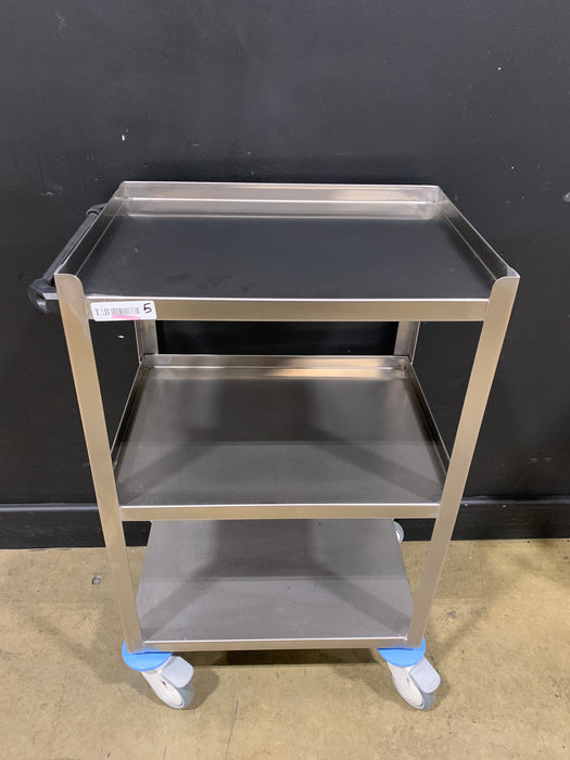 Stainless Steel Prep Stand Cart - used medical equipment - image 1