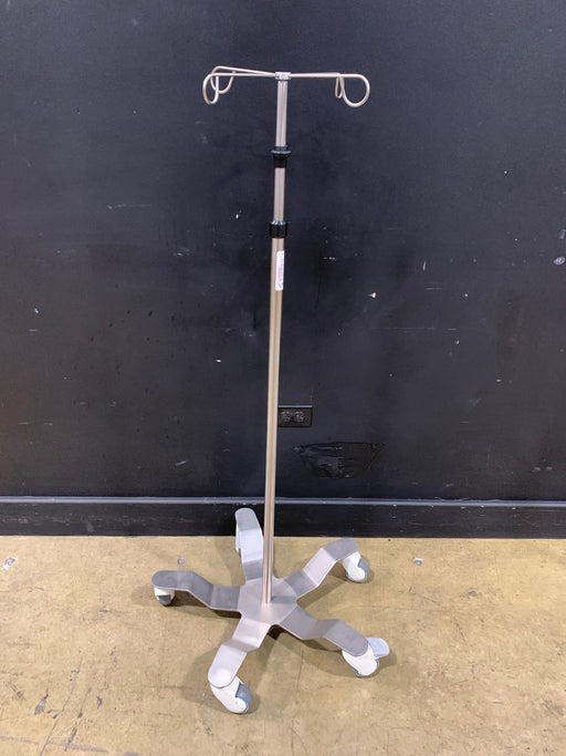 Stainless Steel IV Pole - used medical equipment - image 1