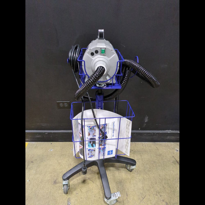 Medline ComfortGlide Air Transfer Blower with Rolling Stand, Basket & Hose - used medical equipment - image 3