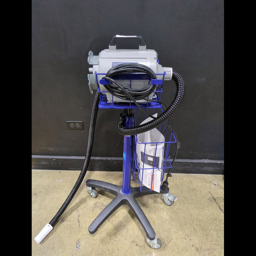 Medline ComfortGlide Air Transfer Blower with Rolling Stand, Basket & Hose - used medical equipment - image 1