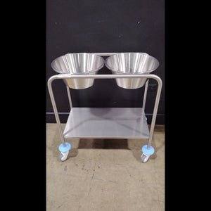 Stainless Steel Double Basin Stand