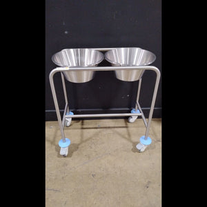 Stainless Steel Double Basin Stand