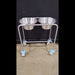 Stainless Steel Double Basin Stand - used medical equipment - image 1