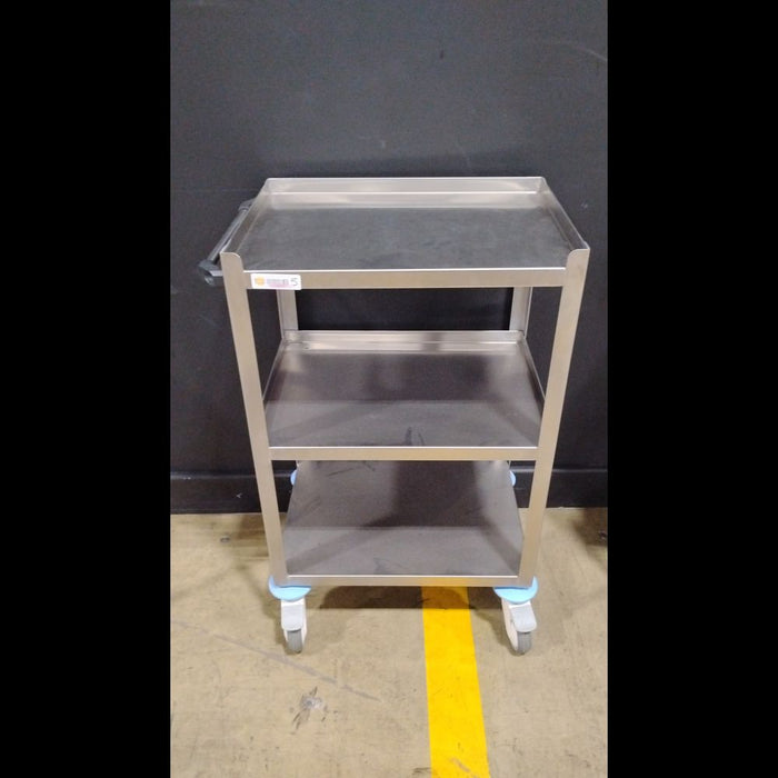 Stainless Steel Prep Stand Cart - used medical equipment - image 1